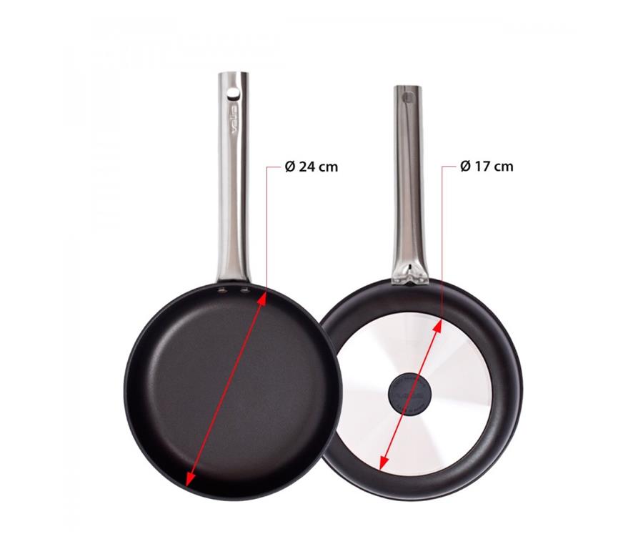 Patelnia aluminiowa / 24 cm / 3 mm / nie