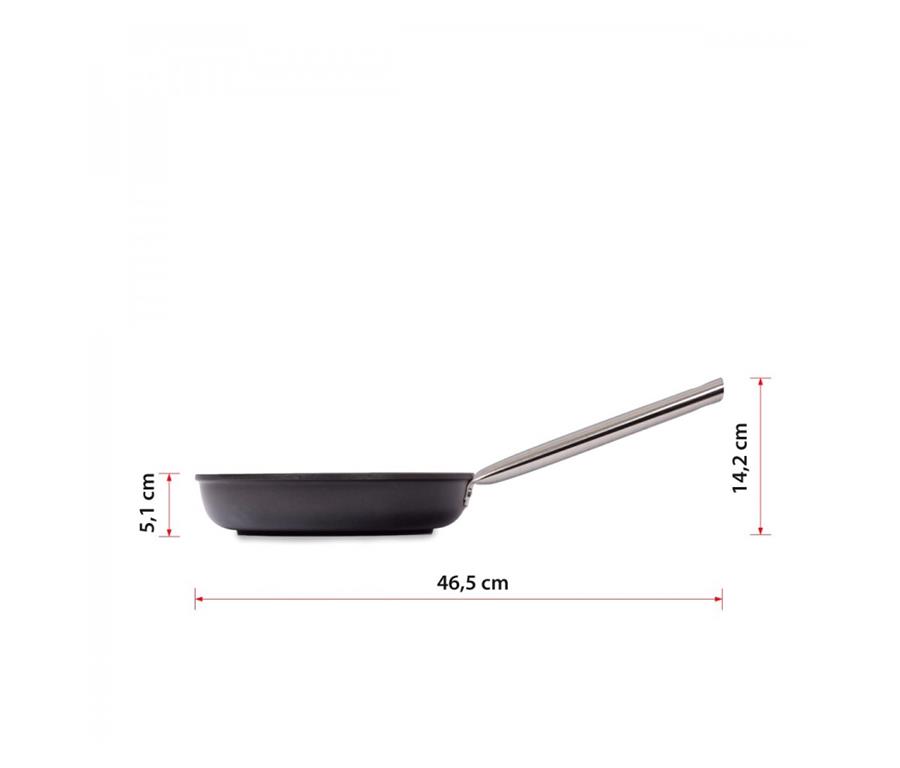 Patelnia aluminiowa / 24 cm / 3 mm / nie