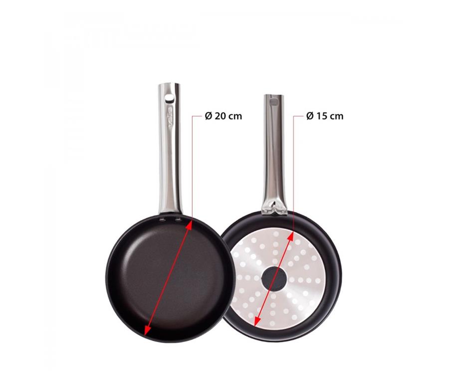 Patelnia aluminiowa / 24 cm / 3 mm / nie