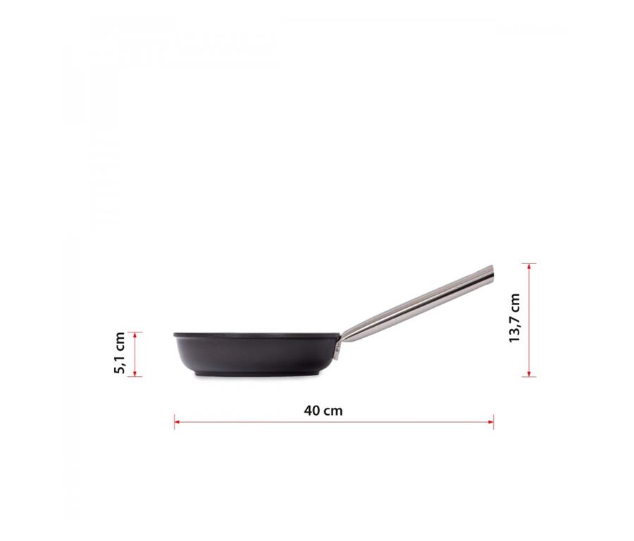 Patelnia aluminiowa / 24 cm / 3 mm / nie