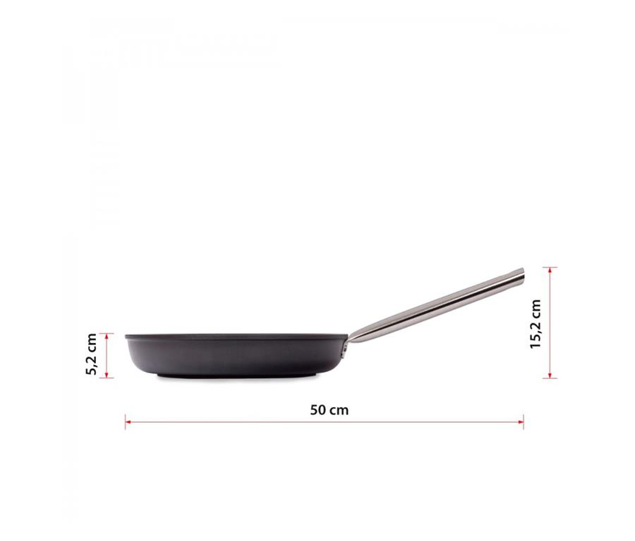 Patelnia aluminiowa / 28 cm / 3 mm / nie