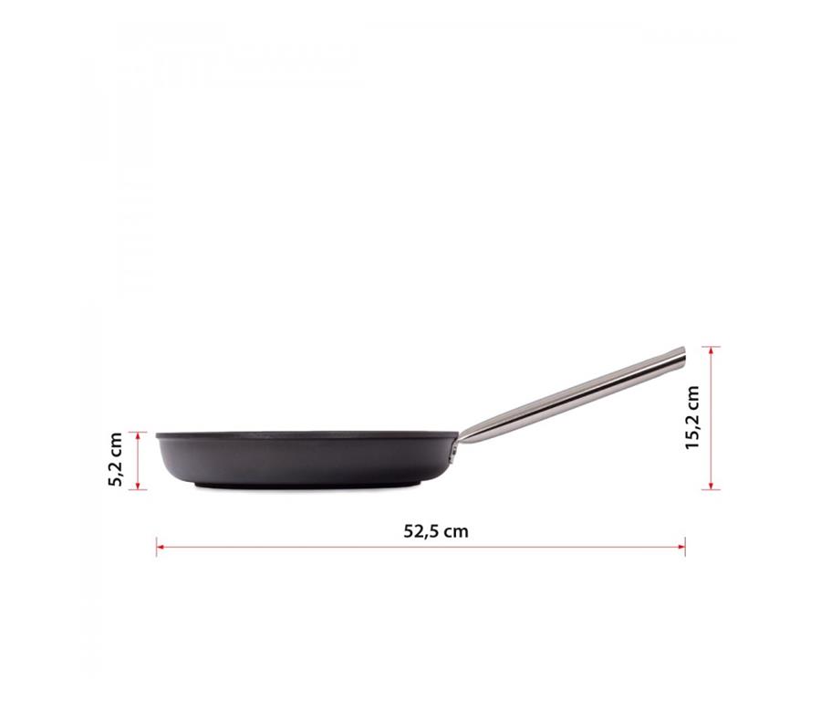 Patelnia aluminiowa / 30 cm / 3 mm / Pow