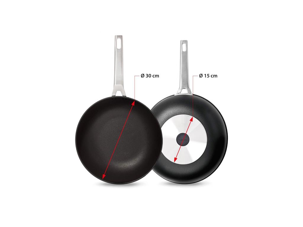 Wok aluminiowy / 30 cm / 3 mm / Aire / P