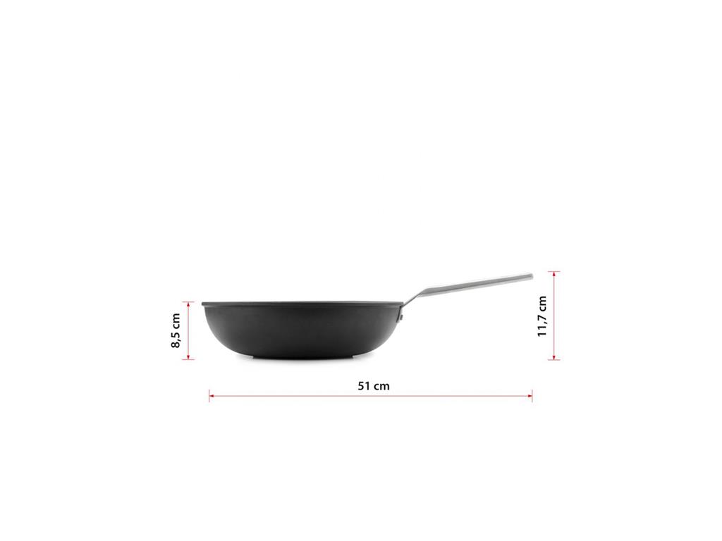 Wok aluminiowy / 30 cm / 3 mm / Aire / P