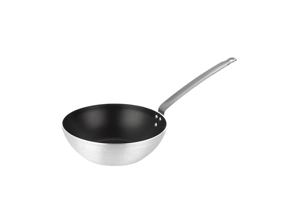Wok aluminiowy / 24 cm / 3 mm / Powłoka