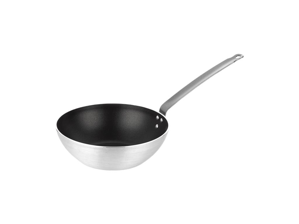 Wok aluminiowy / 28 cm / 3 mm / Powłoka