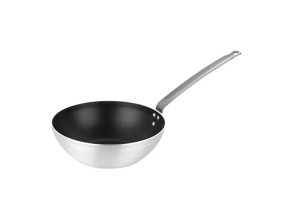 Wok aluminiowy / 30 cm / 3 mm / Powłoka