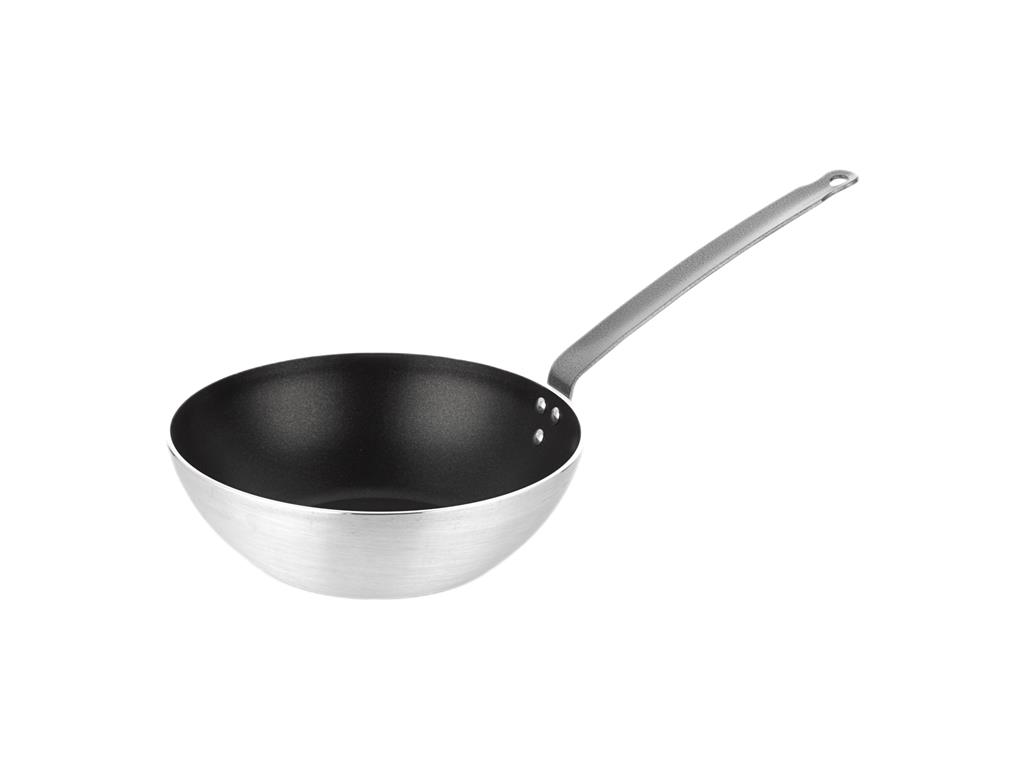 Wok aluminiowy / 32 cm / 3 mm / Powłoka