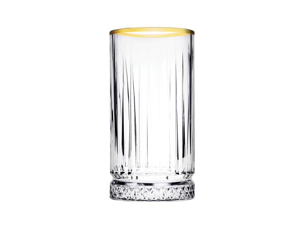 Szklanka Elysia / 45cl / złota obwódka /