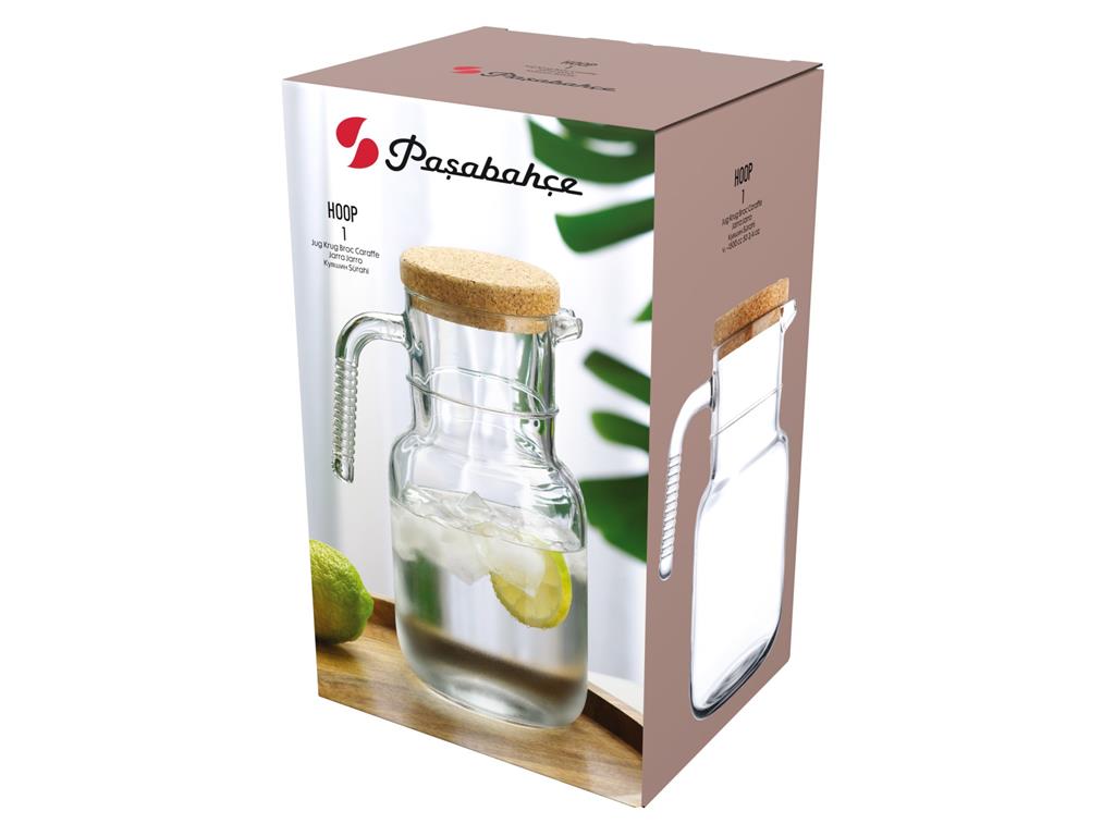 Dzbanek Hoop / 1,5 l / z korkową pokrywk