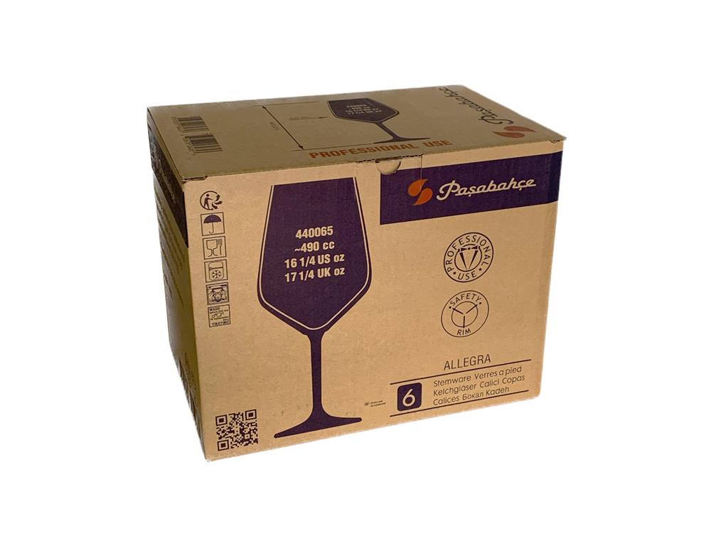 Szklanka Allegra / 49cl / 0,1L znak CE /