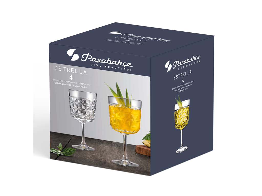 Szklanka Estrella / 490ml / 4 szt.