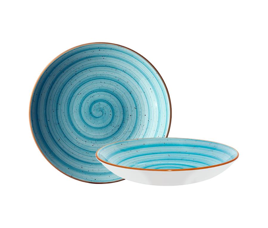 Talerz głęboki Aqua Bloom / 28 cm / 1700