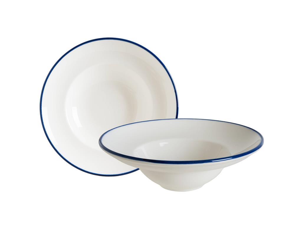 Talerz głęboki Linea Blue / 24 cm / 6 sz