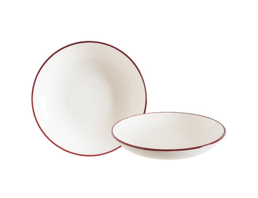Talerz głęboki Linea Burgundy Bloom / 23