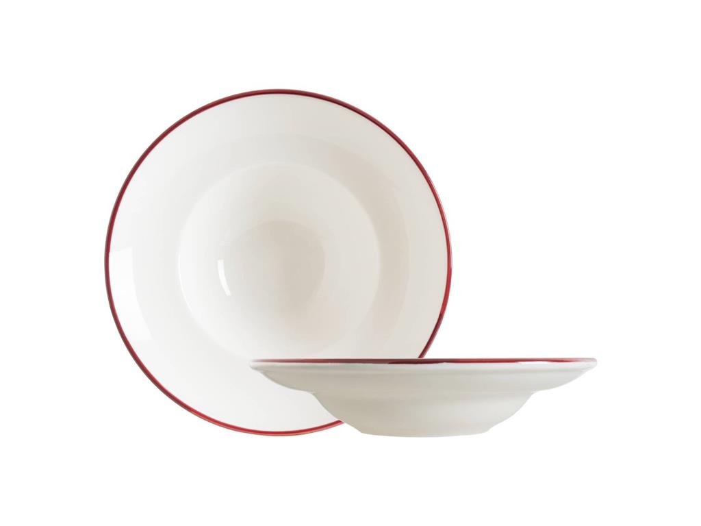 Linea Burgundy globoki krožnik Gourmet / 27cm / 450ml / 6kos