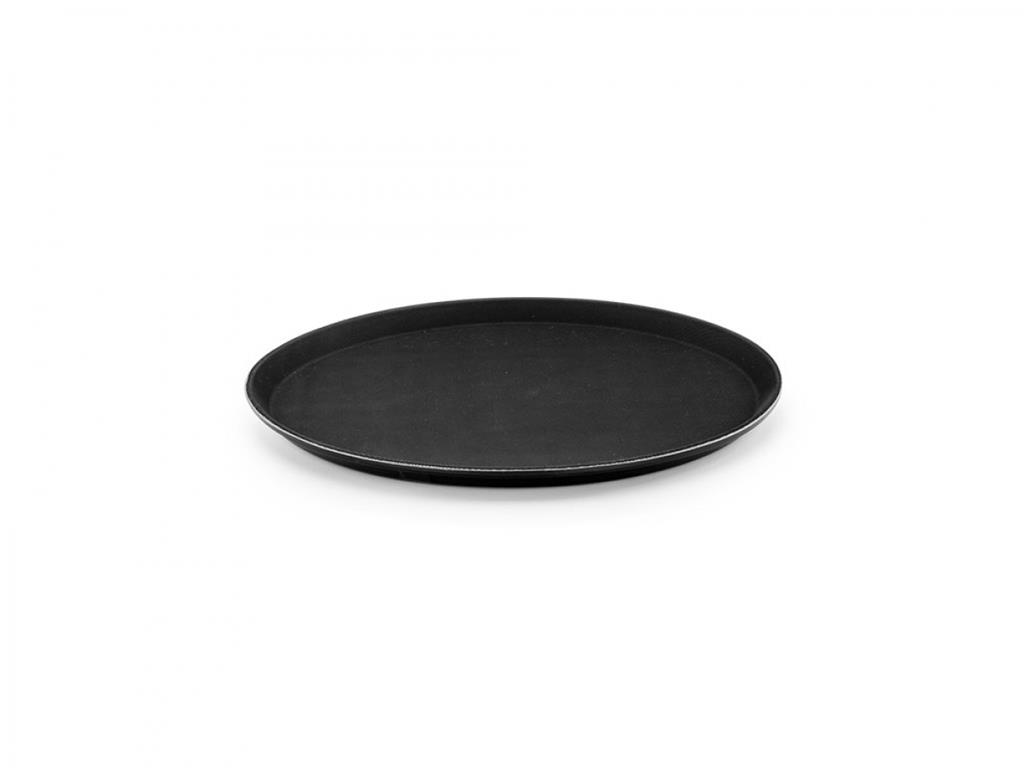 Taca kelnerska / 35cm / czarna / antypoś