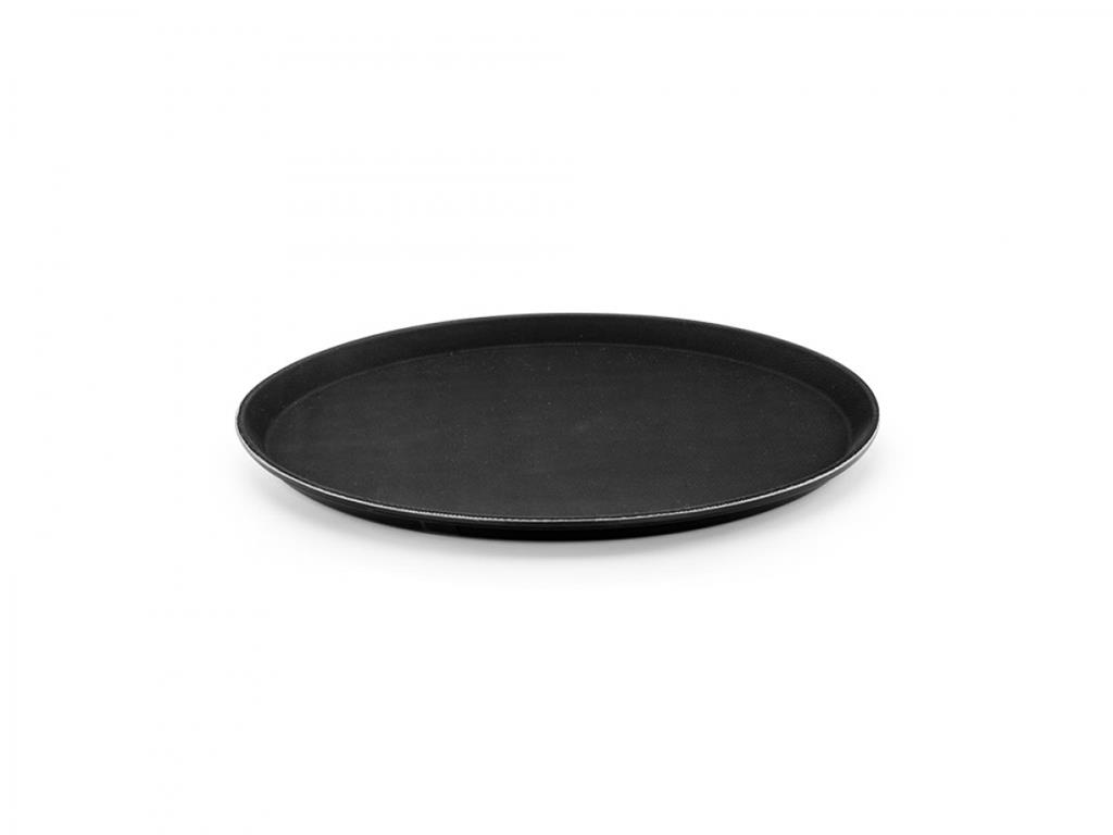 Taca kelnerska / 40cm / czarna / antypoś