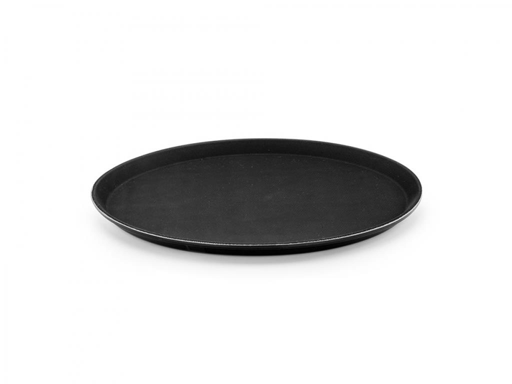 Taca kelnerska / 45cm / czarna / antypoś