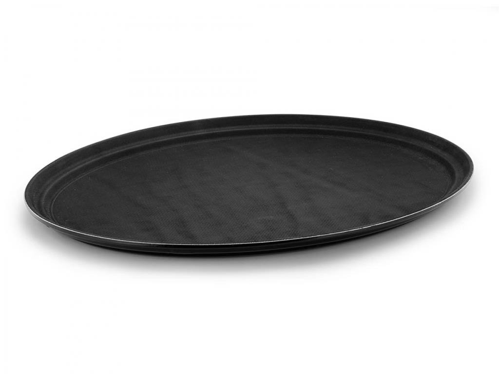Taca kelnerska / 68x56cm / czarna / anty