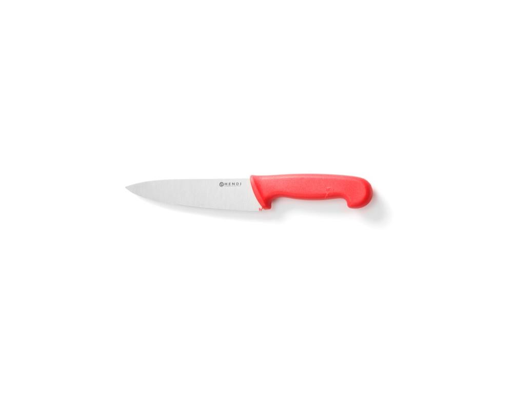 Nóż kuchenny / 18cm / czerwony