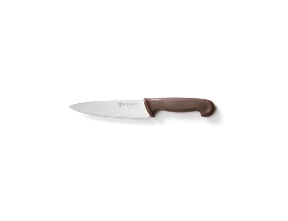 Nóż kuchenny / 18cm / brązowy