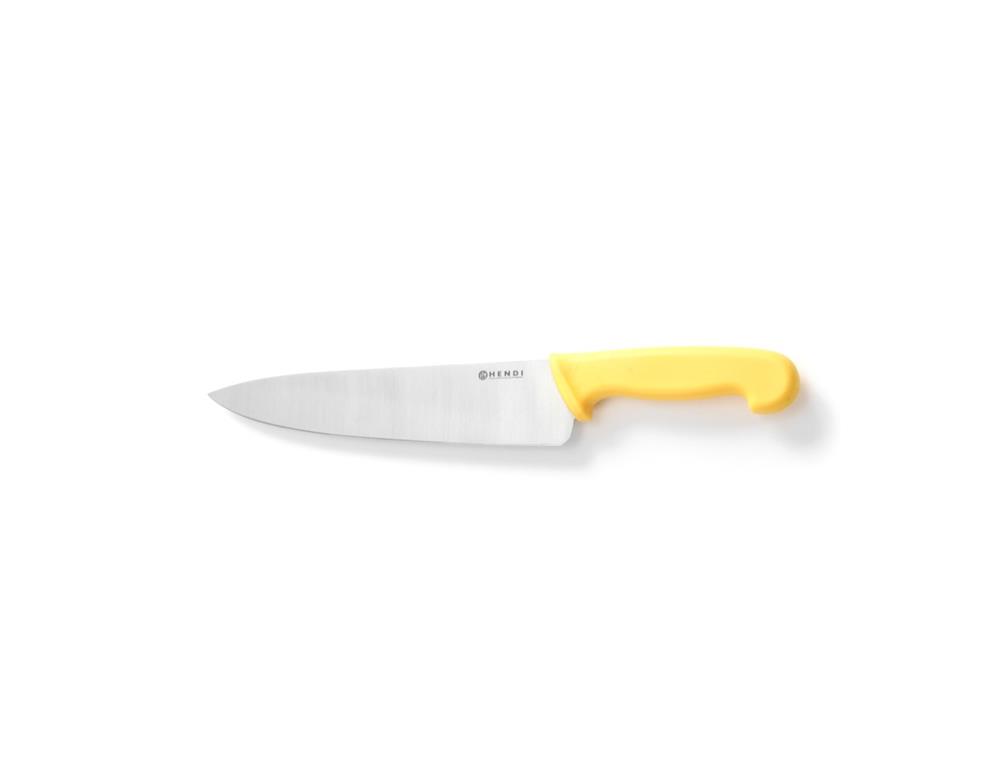 Nóż kuchenny / 24cm / żółty