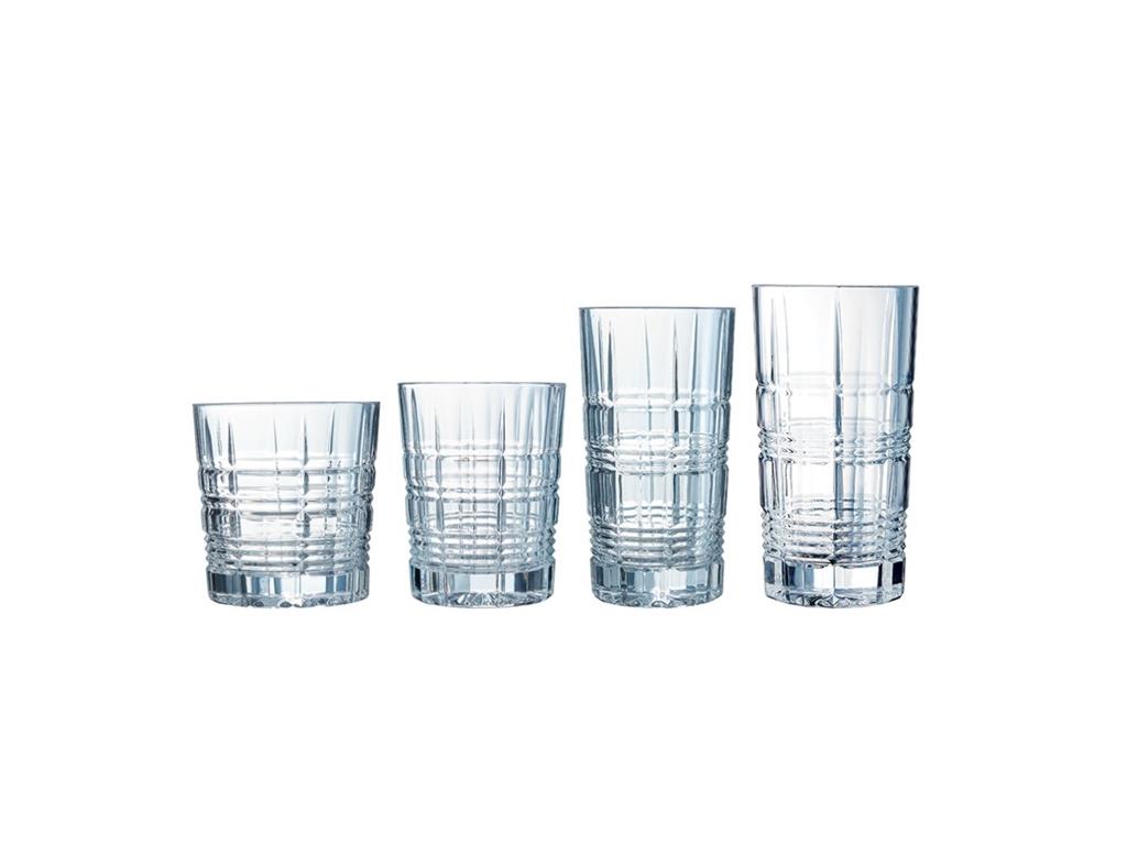 Stare kwadratowe szklanki / 32cl / 6 szt