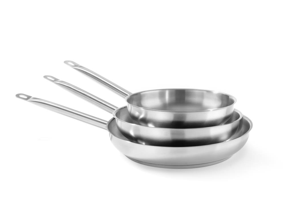Patelnia ze stali nierdzewnej / 28 cm /