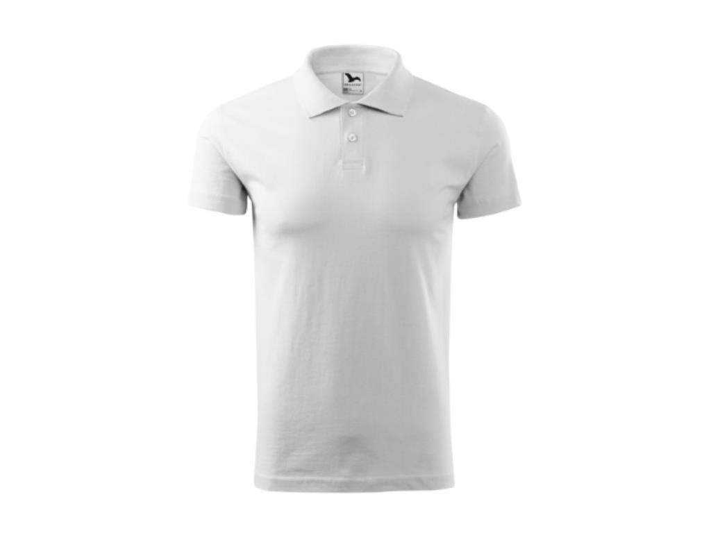 Biała koszulka polo / XL