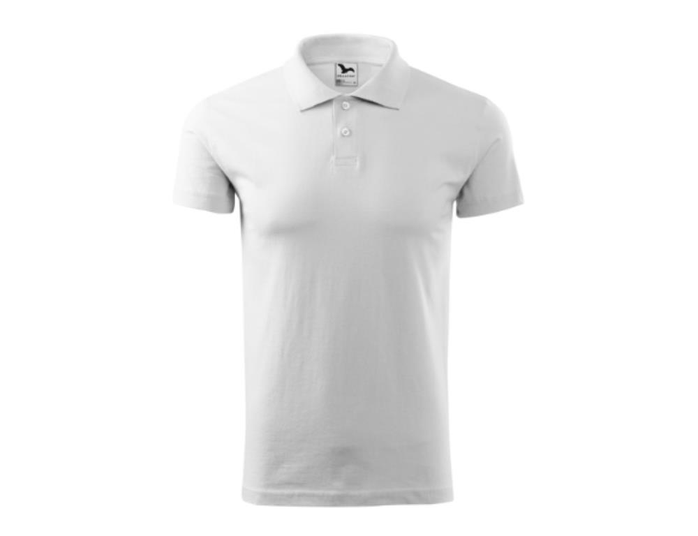 Biała koszulka polo / XXL