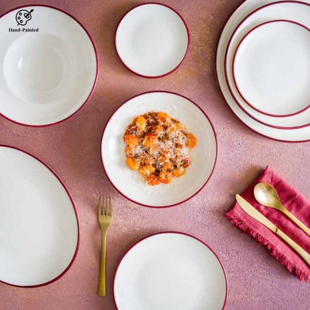 Bonna Linea Burgundy – porcelana premium