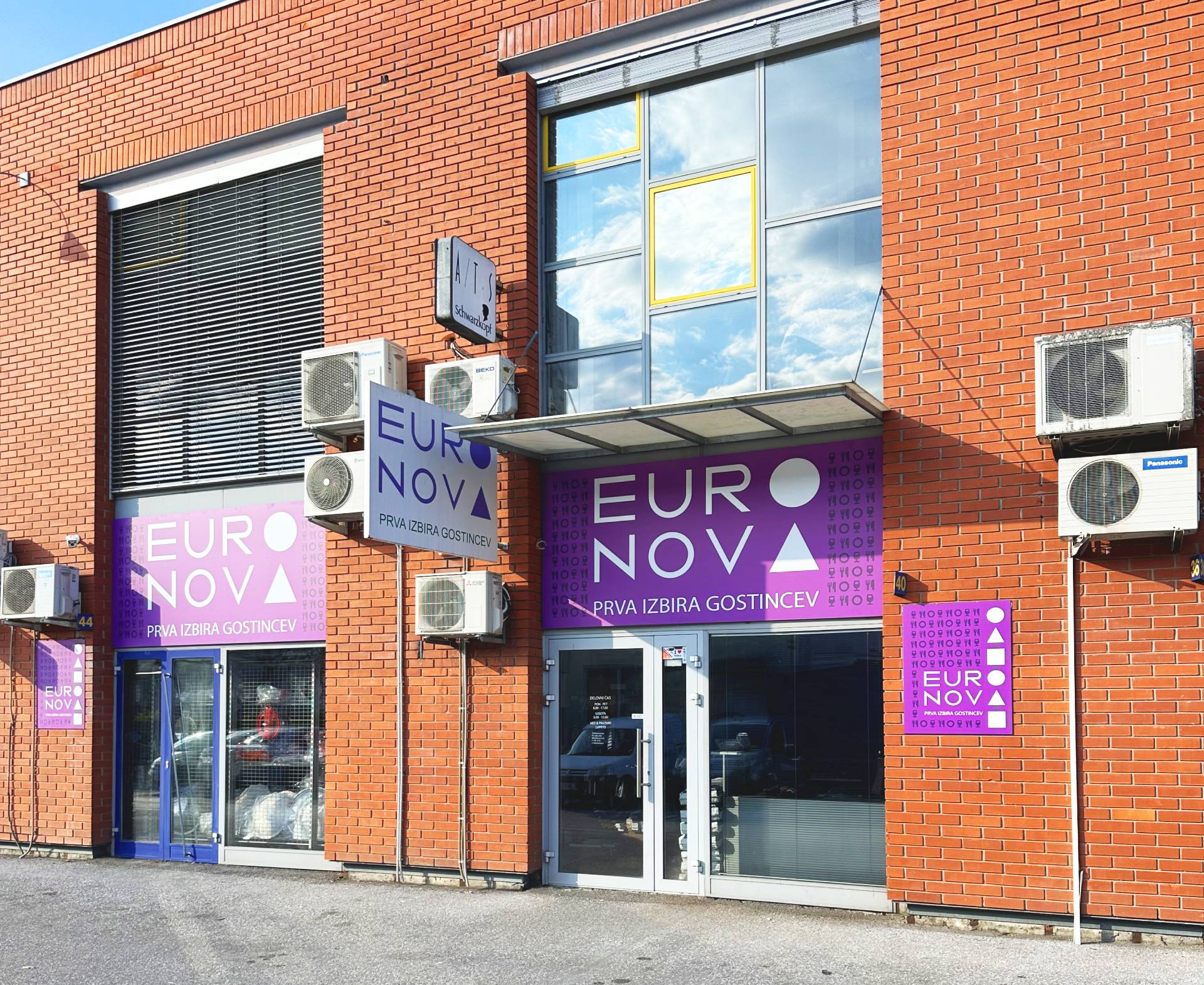 Euronova Ljubljana – wyposażenie gastronomiczne